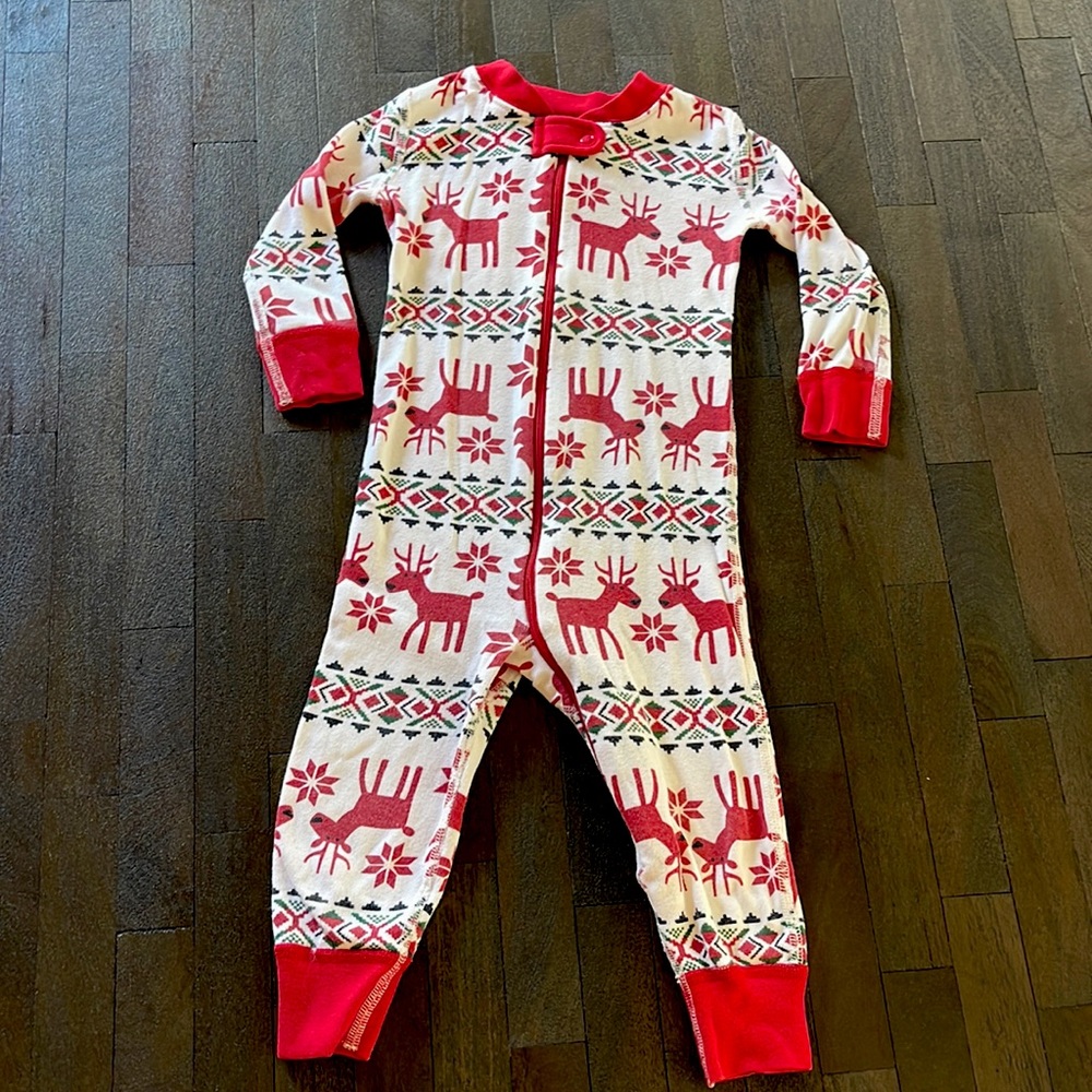 Hanna anderson holiday Pajamas Onesie - size 2T